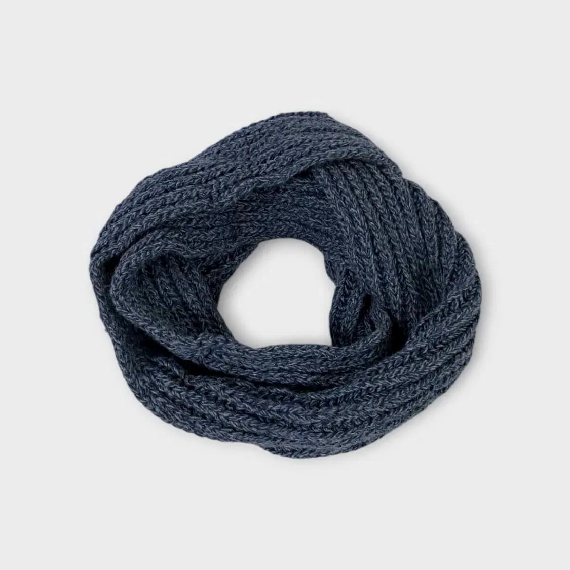 [M61] 니트 크로스 넥워머 블루 상품이미지2