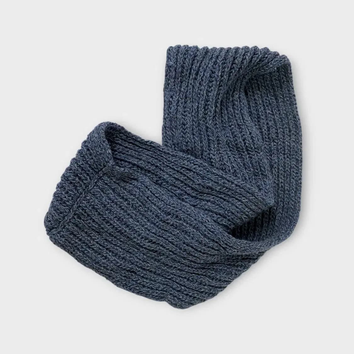 [M61] 니트 크로스 넥워머 블루 상품이미지3