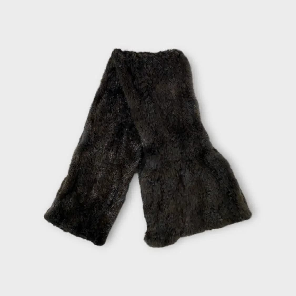 [M63] ungaro 웅가로 밍크 머플러 브라운 상품이미지1