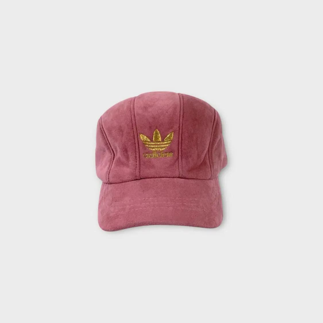 [1459] 아디다스 골드 자수 스웨이드 볼캡 상품이미지1