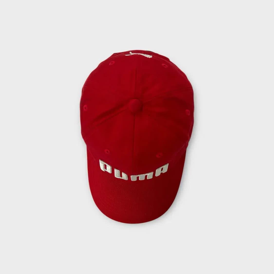 [1481] 푸마 빅자수 배색 라인 포인트 볼캡 레드 상품이미지6