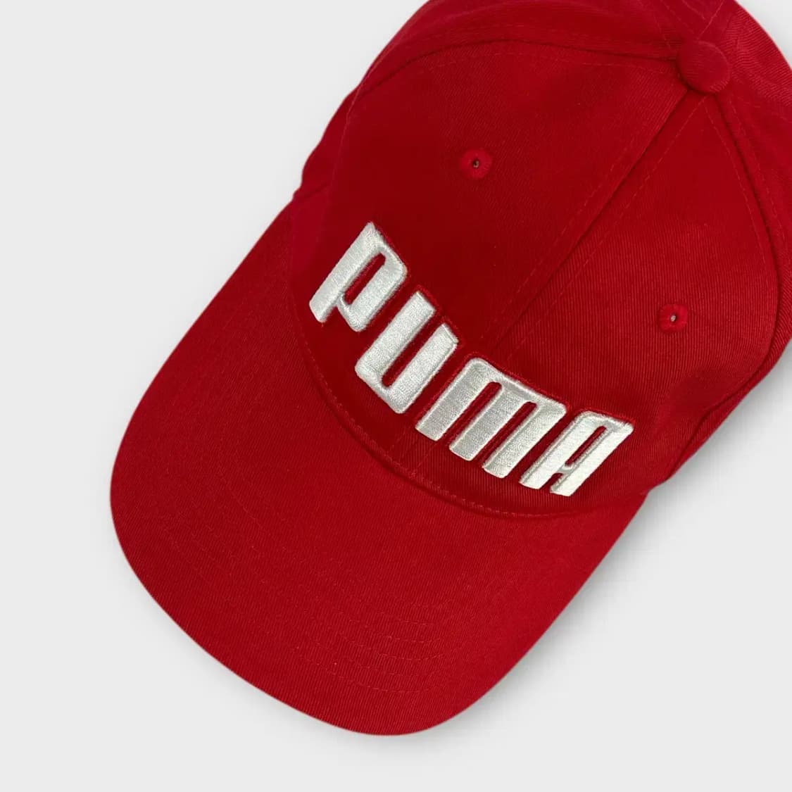 [1481] 푸마 빅자수 배색 라인 포인트 볼캡 레드 상품이미지7