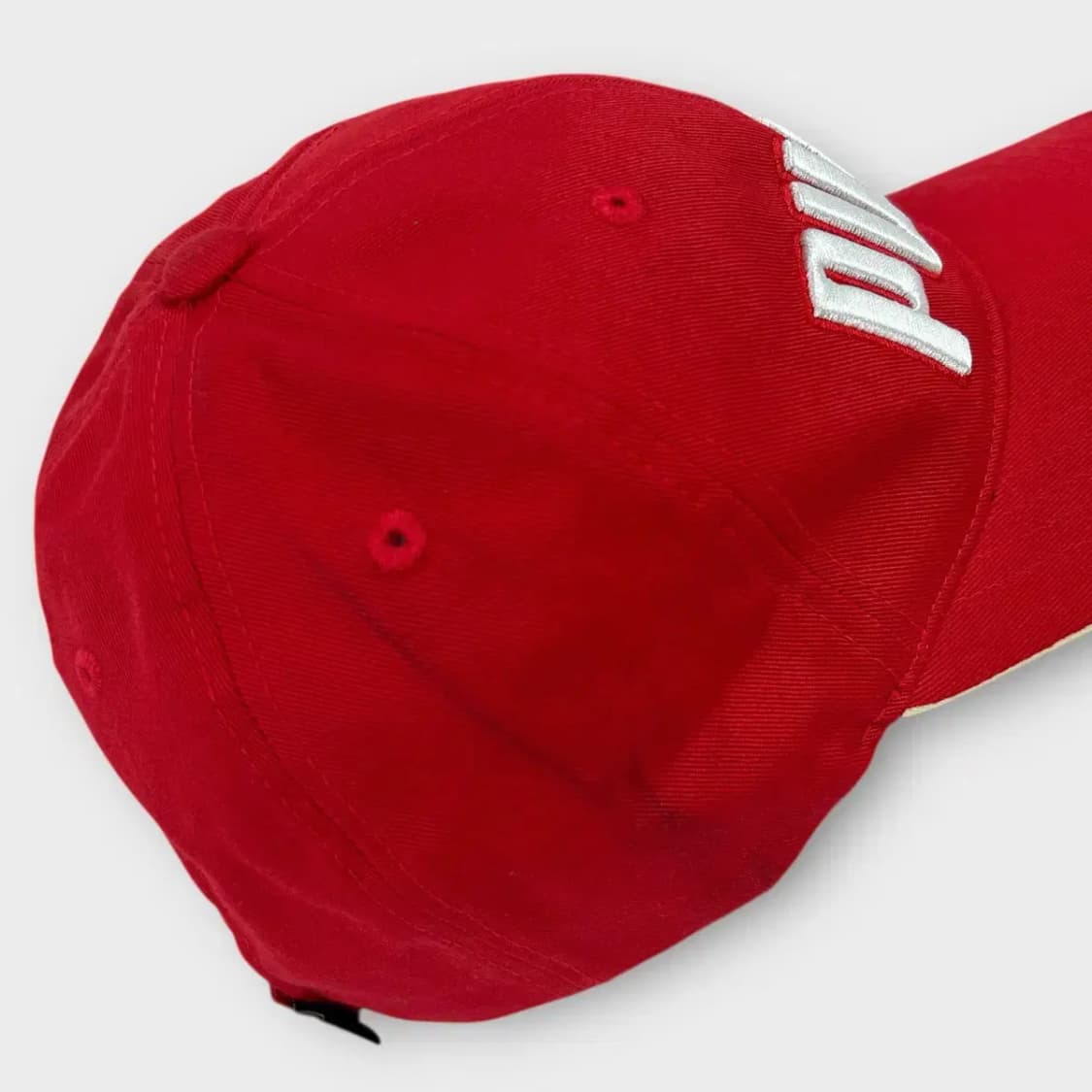 [1481] 푸마 빅자수 배색 라인 포인트 볼캡 레드 상품이미지8