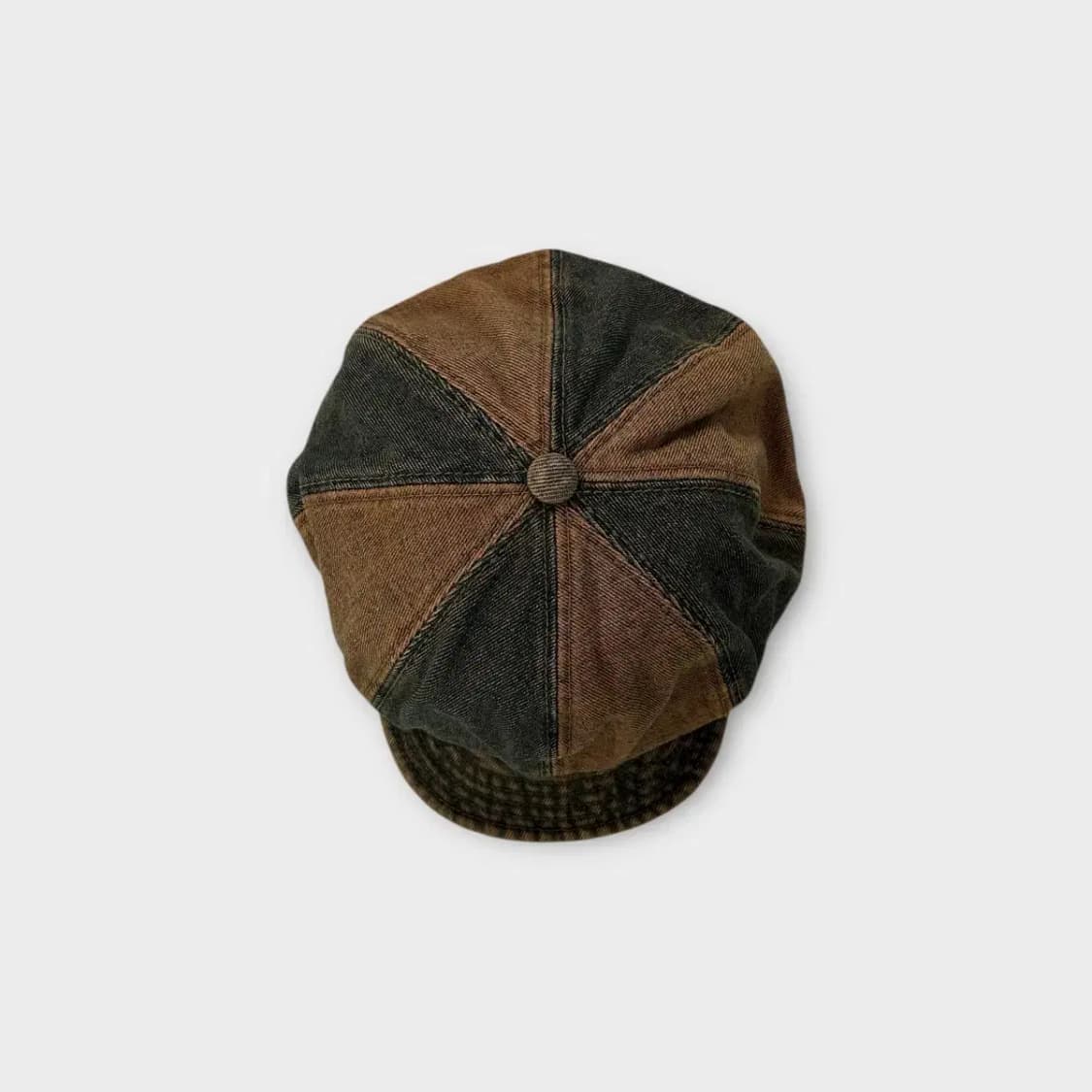 [1493] 빈티지 데님 배색 뉴스보이캡 상품이미지6