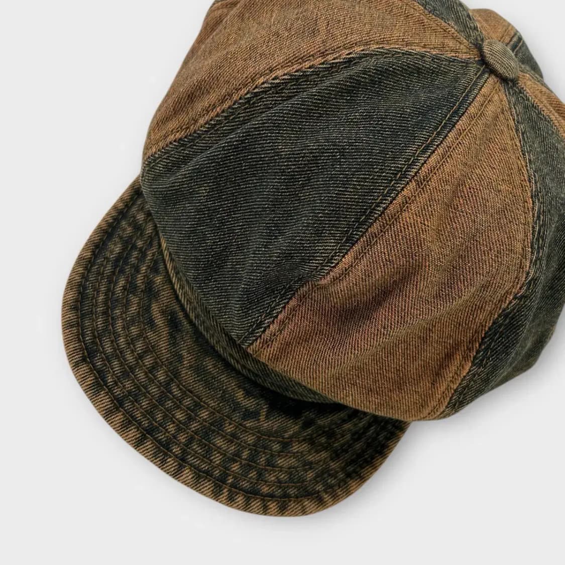 [1493] 빈티지 데님 배색 뉴스보이캡 상품이미지7