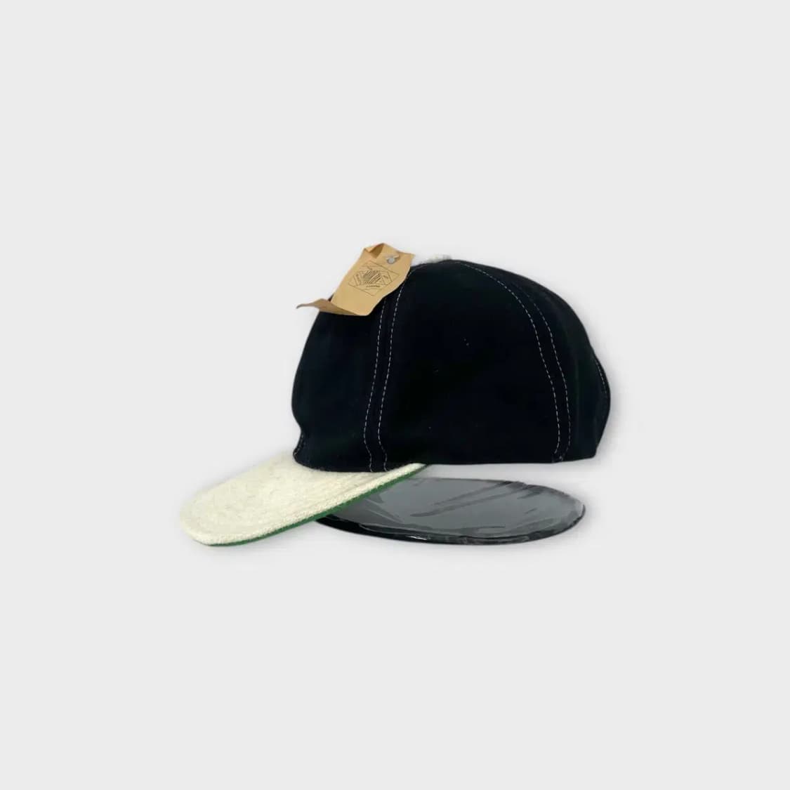 [1502] (새상품) 모카 소프트바이저 투톤 울 볼캡 상품이미지3