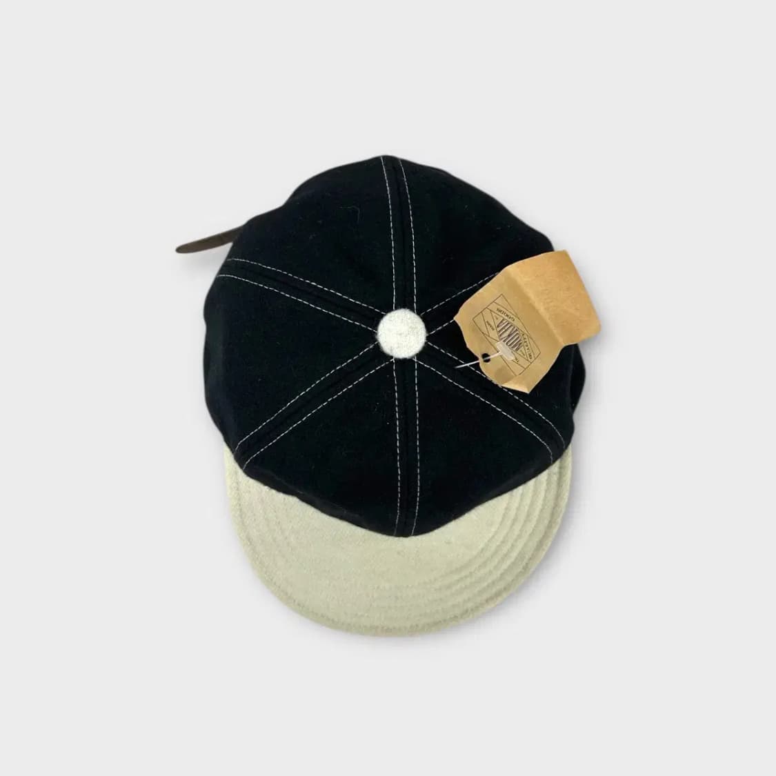 [1502] (새상품) 모카 소프트바이저 투톤 울 볼캡 상품이미지6