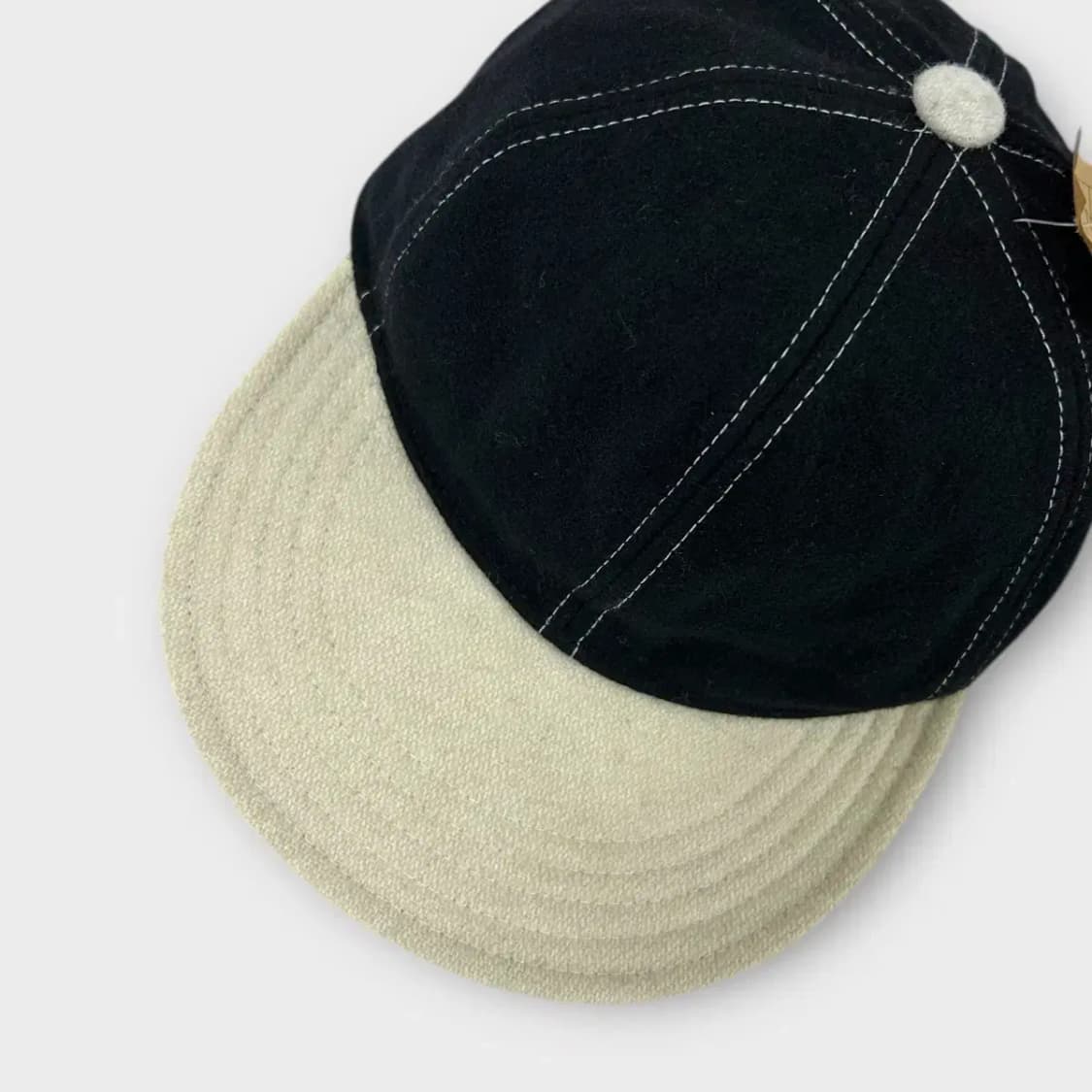 [1502] (새상품) 모카 소프트바이저 투톤 울 볼캡 상품이미지8