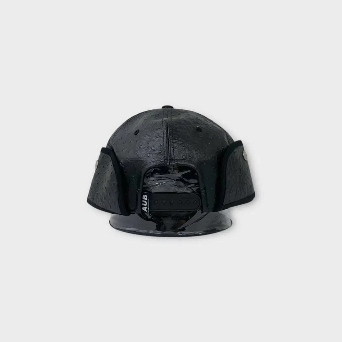 [1505] AUB 하트 포인트 자수 레더 트루퍼 햇 상품이미지4