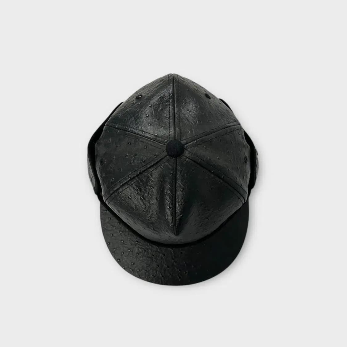 [1505] AUB 하트 포인트 자수 레더 트루퍼 햇 상품이미지6