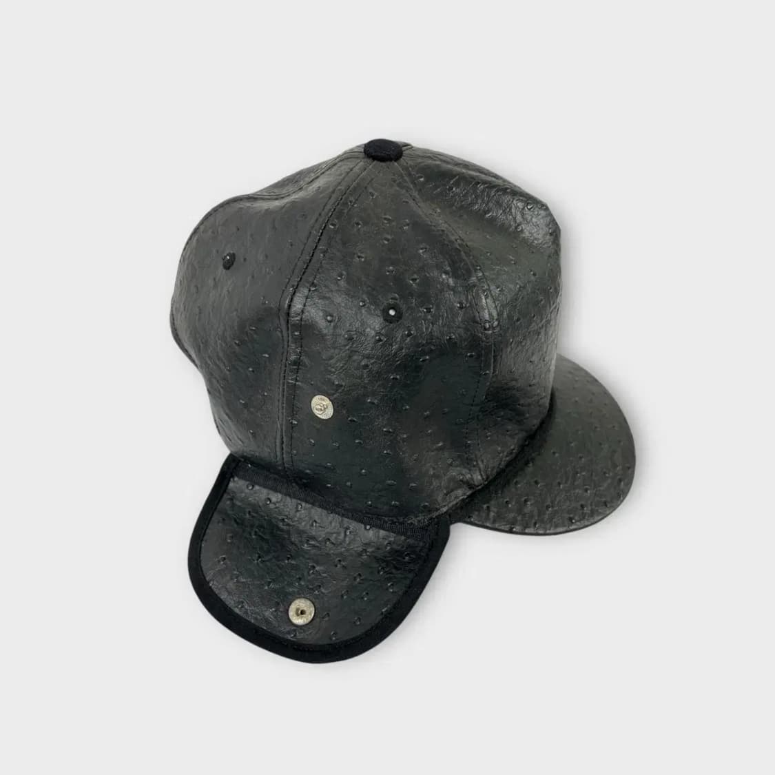 [1505] AUB 하트 포인트 자수 레더 트루퍼 햇 상품이미지7