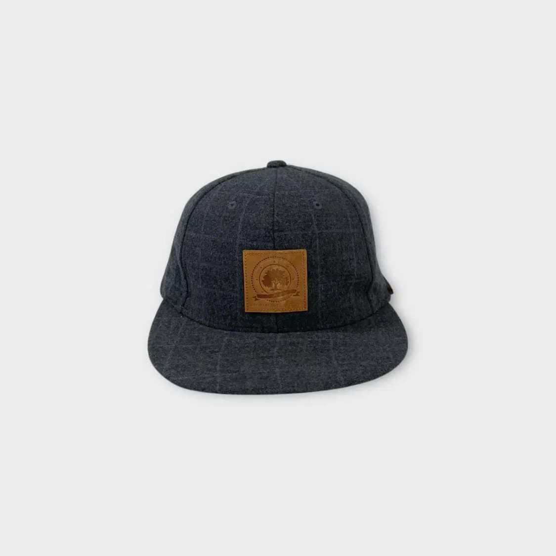 [1508] (새상품) 페이퍼코드 체크 모직 스냅백 상품이미지1