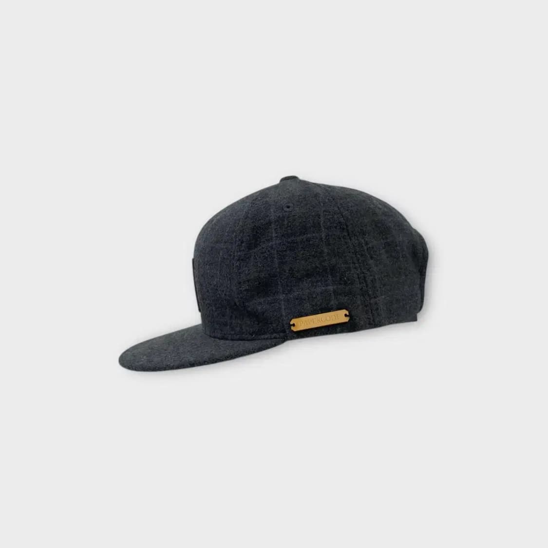 [1508] (새상품) 페이퍼코드 체크 모직 스냅백 상품이미지3