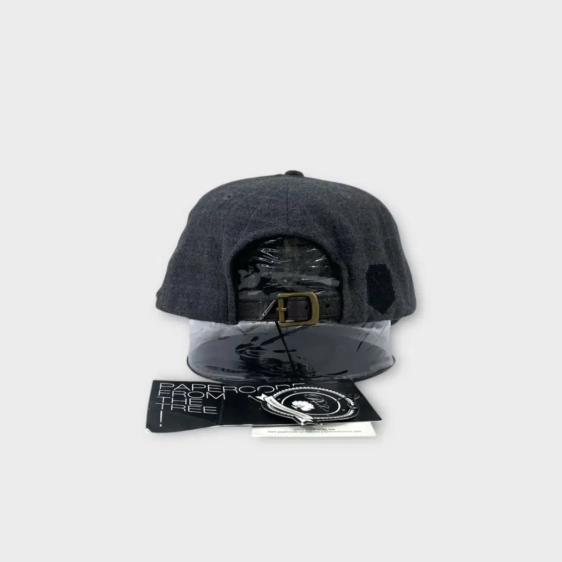 [1508] (새상품) 페이퍼코드 체크 모직 스냅백 상품이미지4