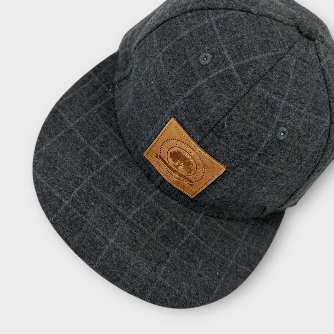 [1508] (새상품) 페이퍼코드 체크 모직 스냅백 상품이미지8