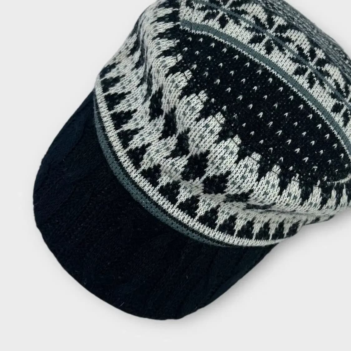 [1515] 노르딕 패턴 니트 워크캡 상품이미지6