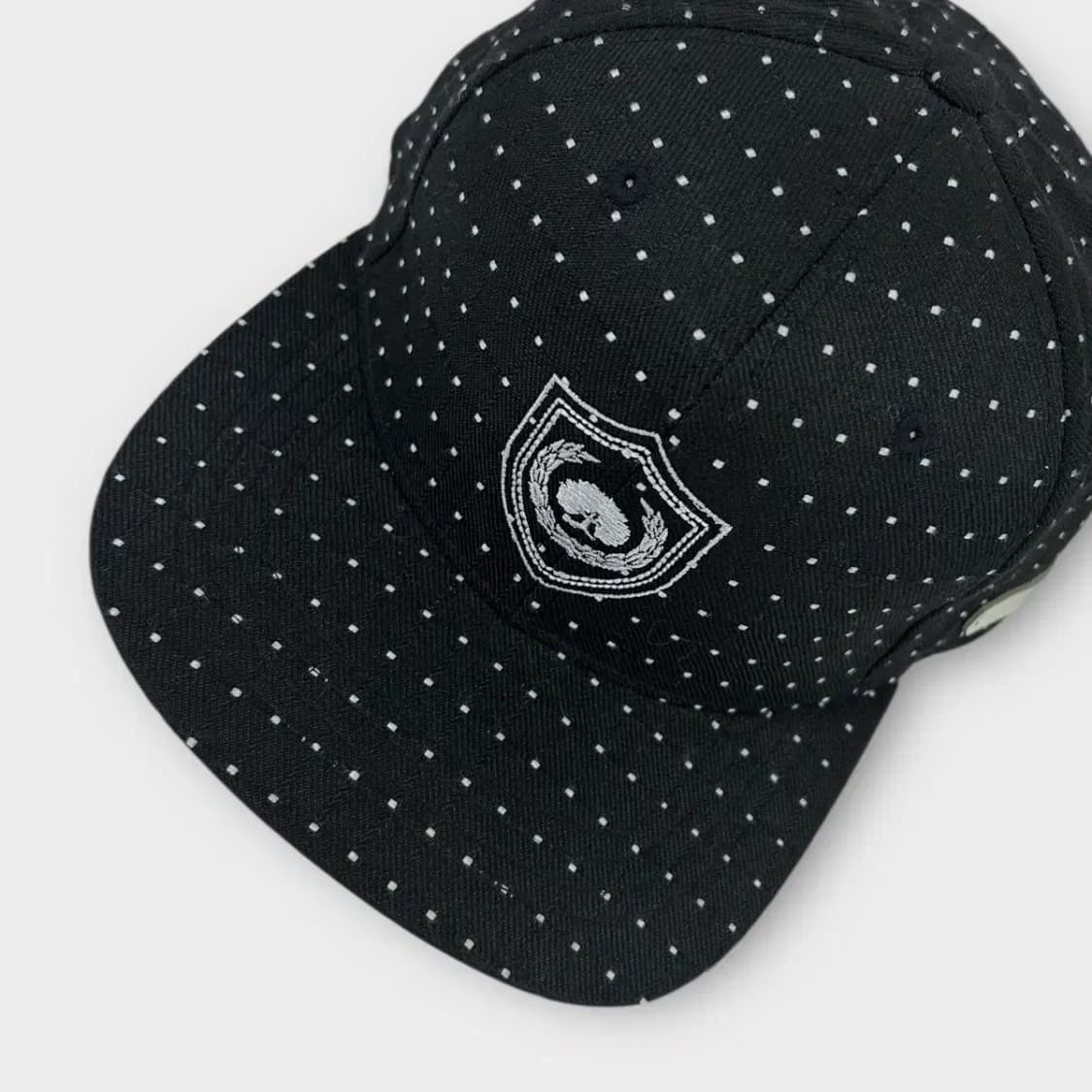 [1524] (새상품)페이퍼코드 도트무늬 블랙 스냅백 상품이미지6