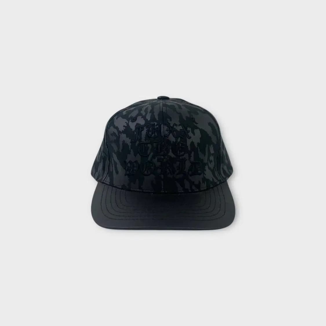 [1527] 써지컬 스틸 카모플라주 패턴 스냅백 블랙 상품이미지1