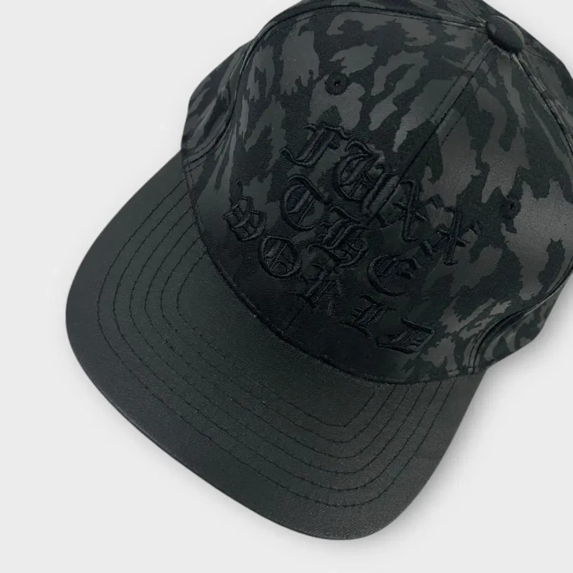 [1527] 써지컬 스틸 카모플라주 패턴 스냅백 블랙 상품이미지6