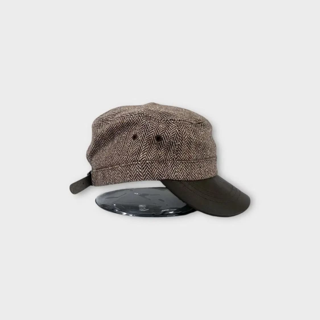 [1543] (새상품) 더파트먼트 헤링본 브라운 캡 상품이미지5