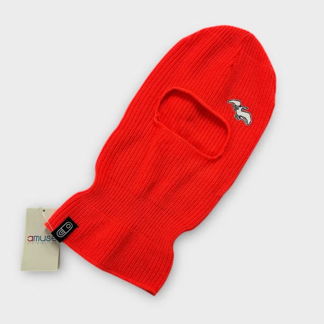 [1545] (새상품)AMUSE 네온 오렌지 바라클라바 상품이미지3