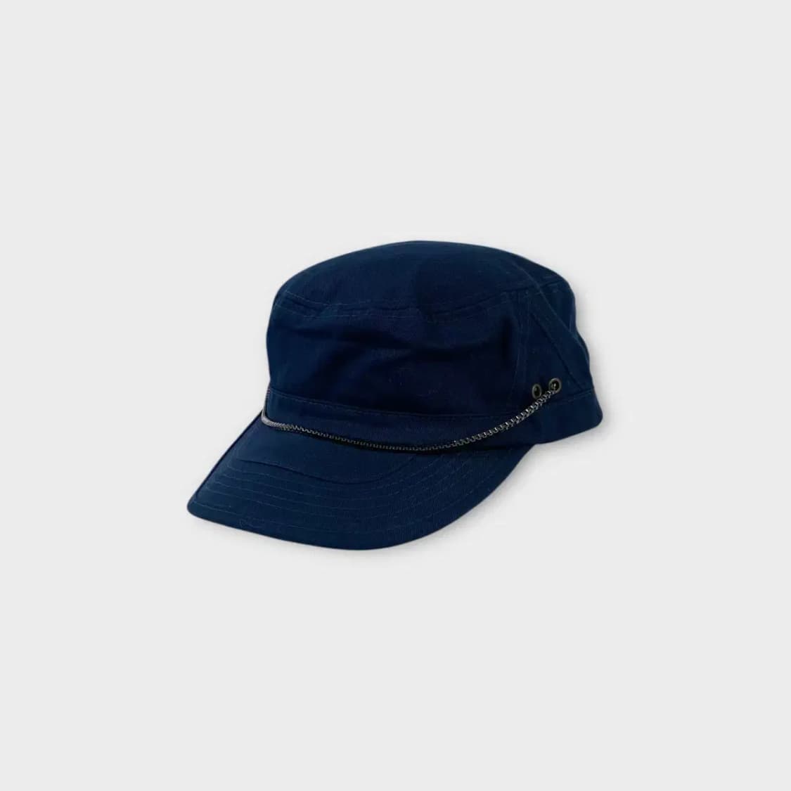 [1559] 에잇볼륨 체인 밀리터리 캡 네이비 상품이미지2