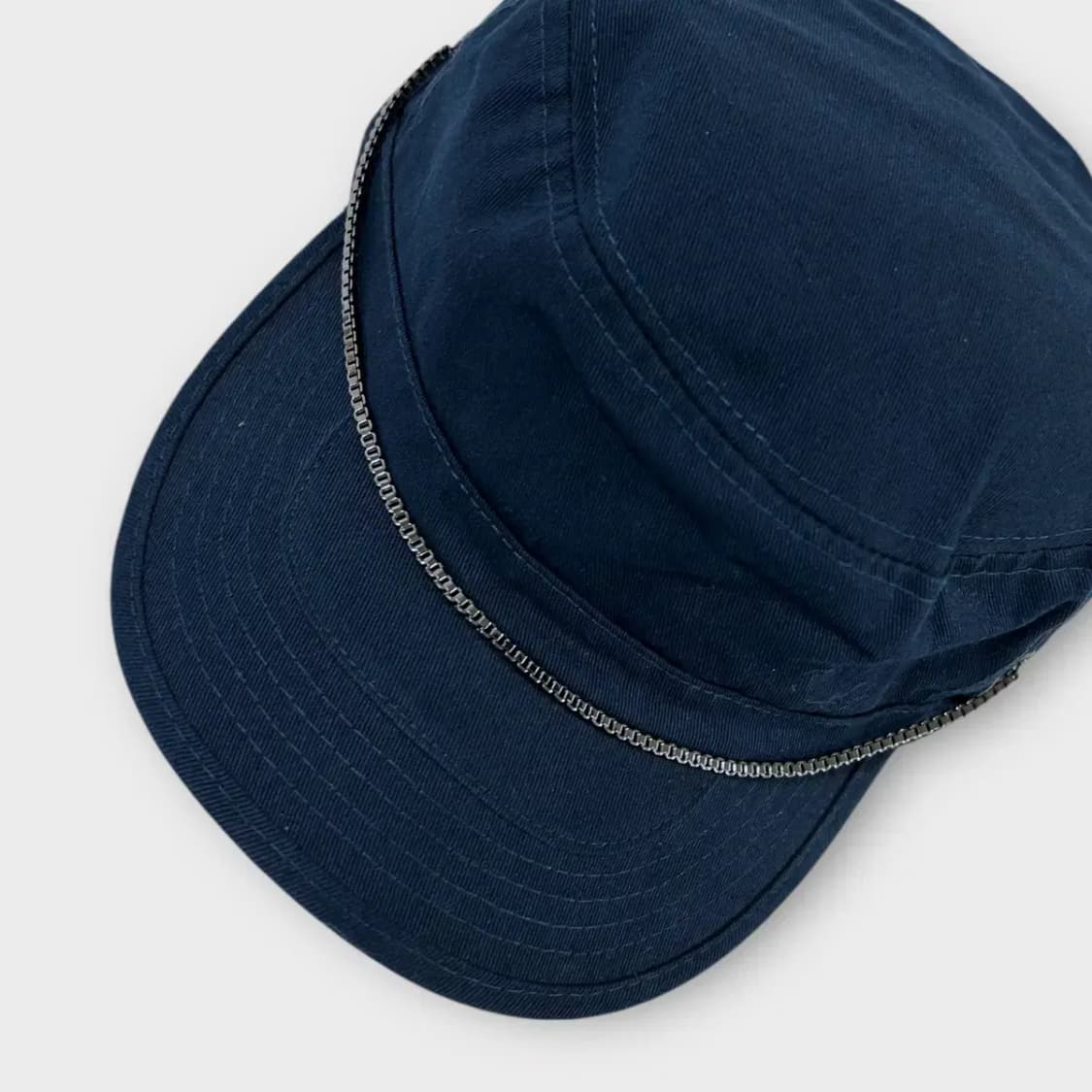 [1559] 에잇볼륨 체인 밀리터리 캡 네이비 상품이미지6