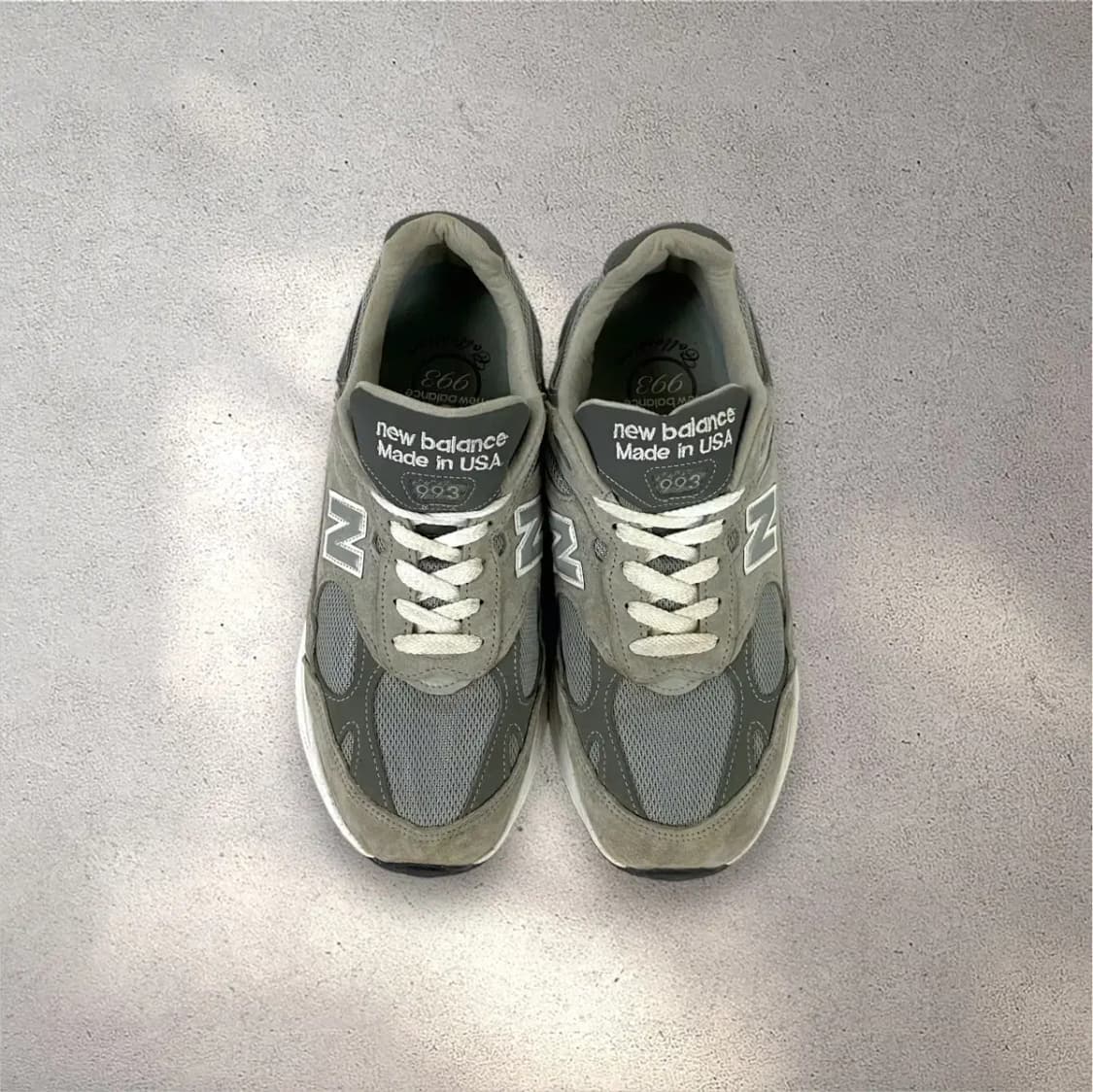 [275]뉴발란스 993 메이드 인 USA 그레이 스니커즈(No.450) 상품이미지2