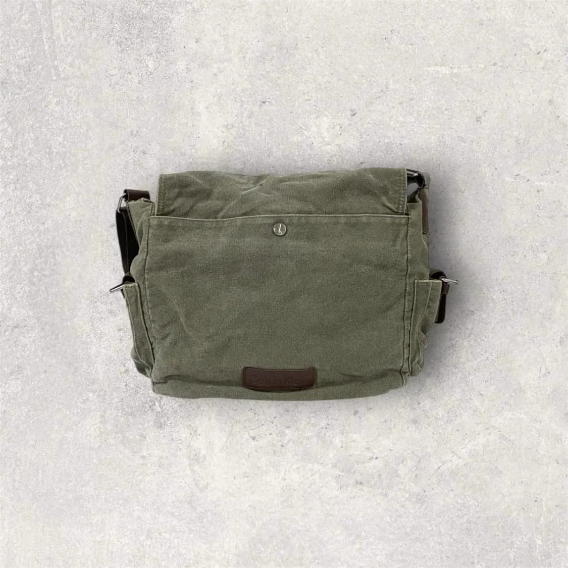 캘빈클라인 빈티지 그린 캔버스 크로스바디백 (B261) 상품이미지3