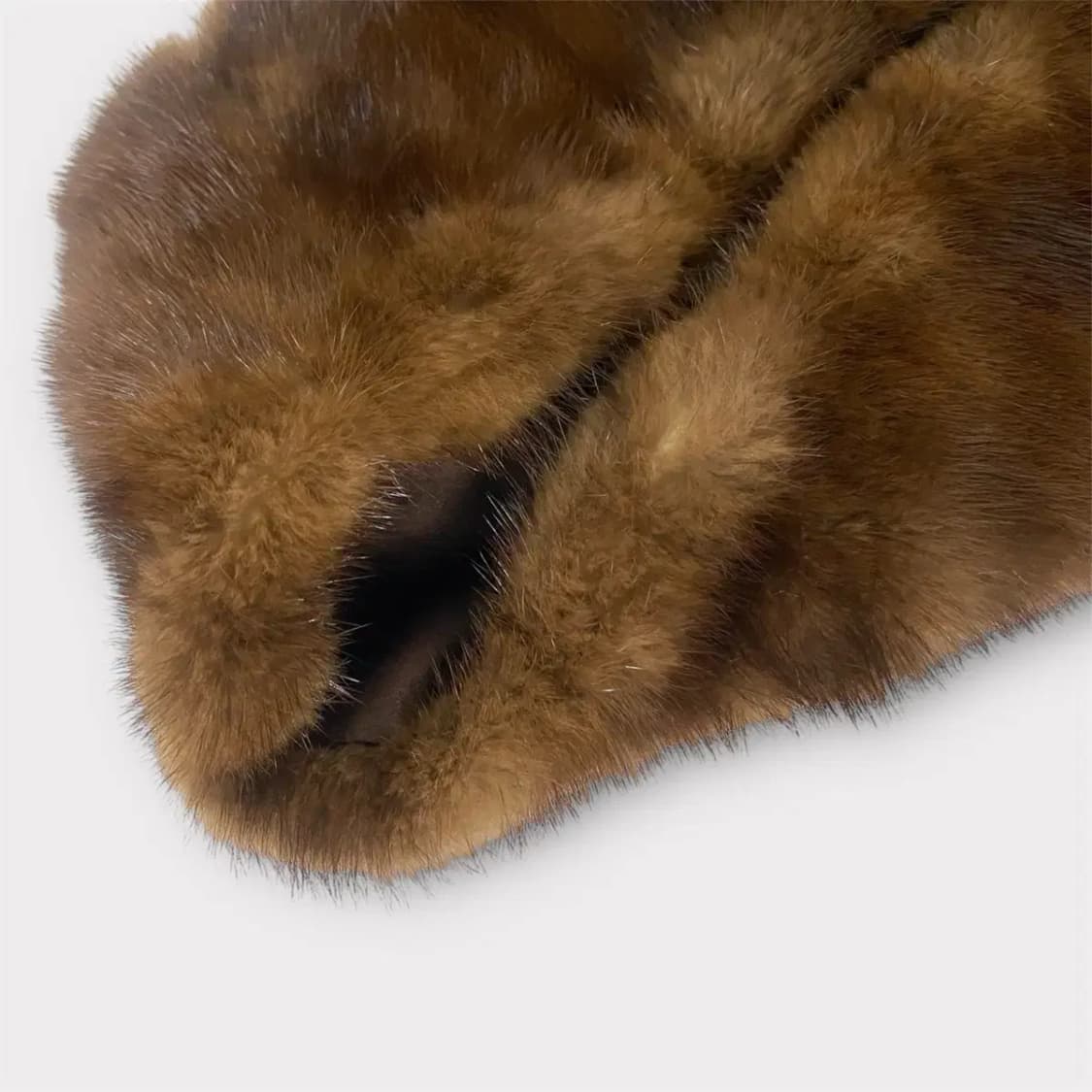 쁘띠 밍크 퍼 머플러 브라운(M66) 상품이미지4