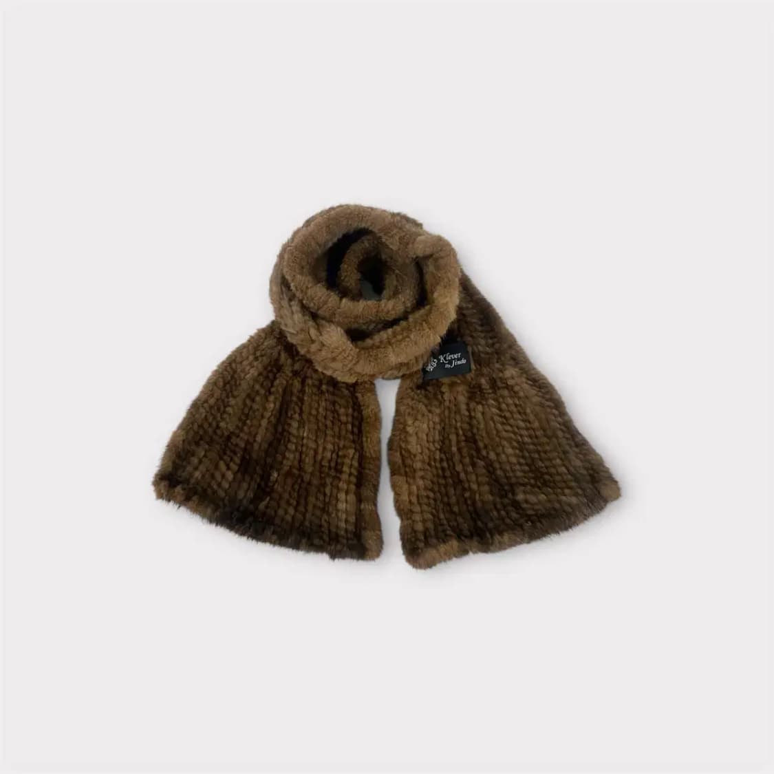 진도 끌레베 밍크 프릴 머플러 브라운(M68) 상품이미지3