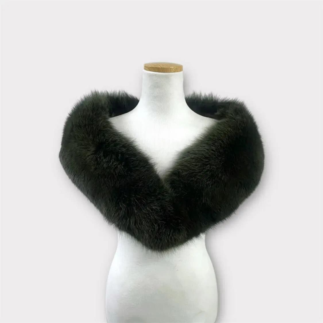 NON-NO 그린 퍼 케이프 머플러(M70) 상품이미지4