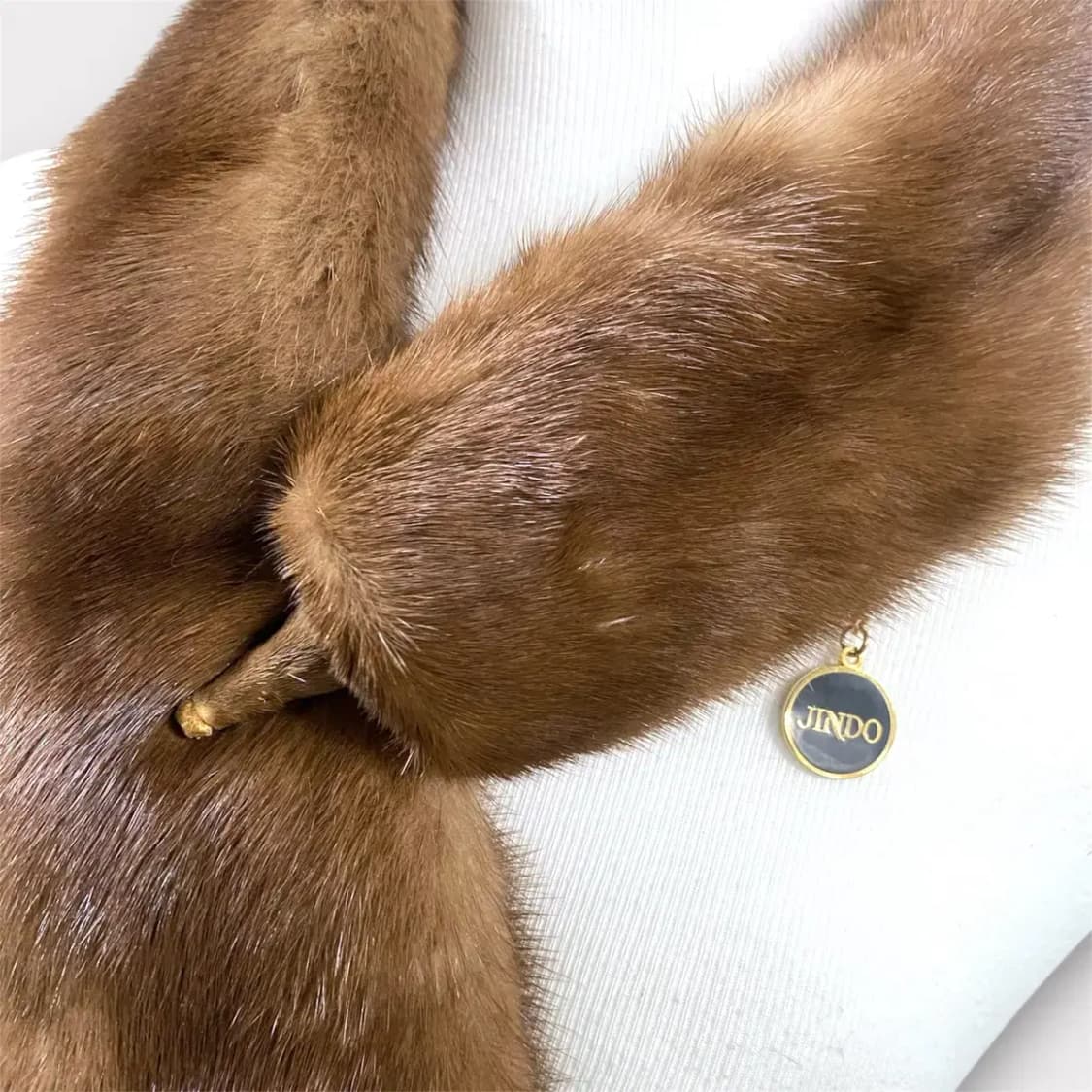 진도 통밍크 털 머플러 브라운(M71) 상품이미지3