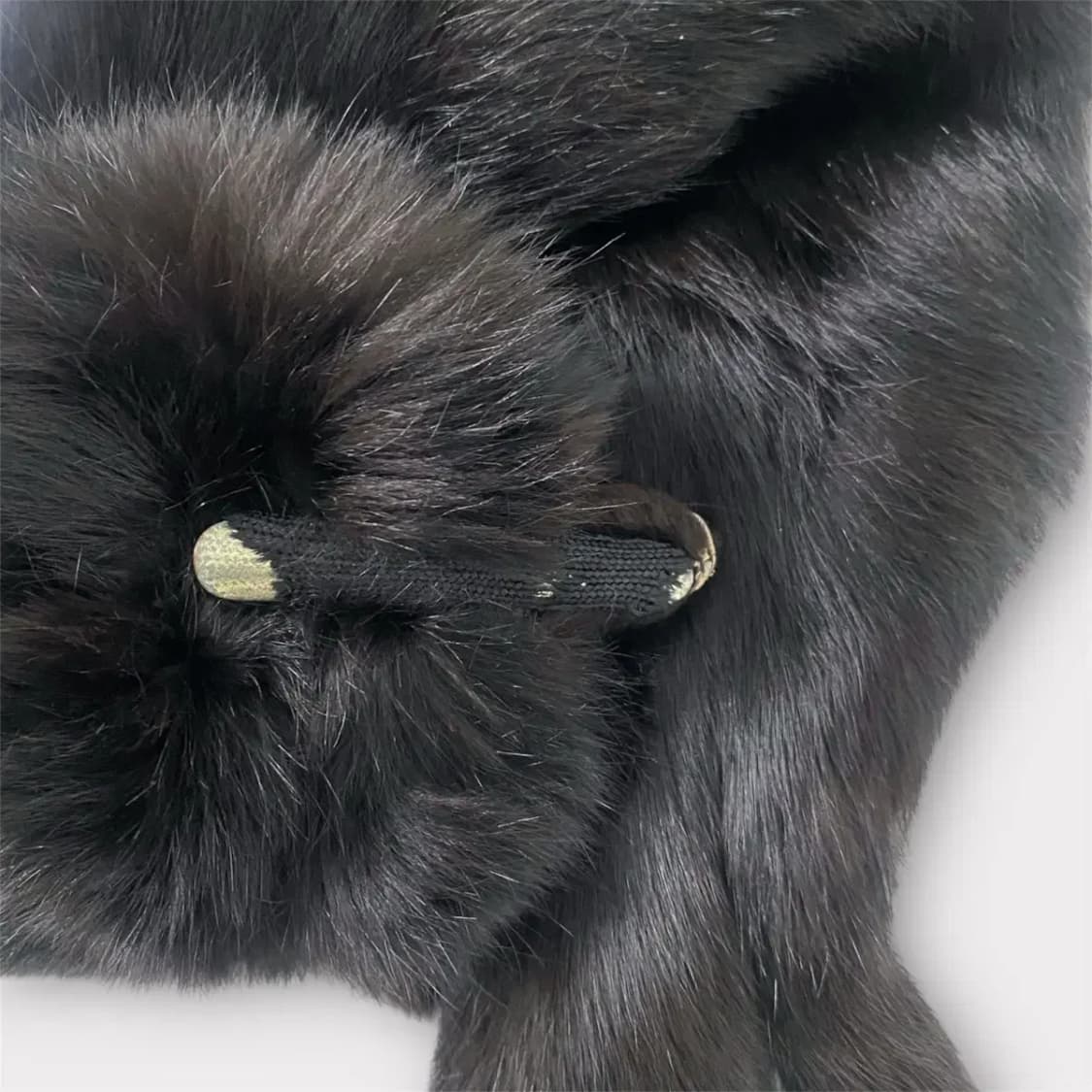 통밍크 퍼 머플러 블랙(M72) 상품이미지4