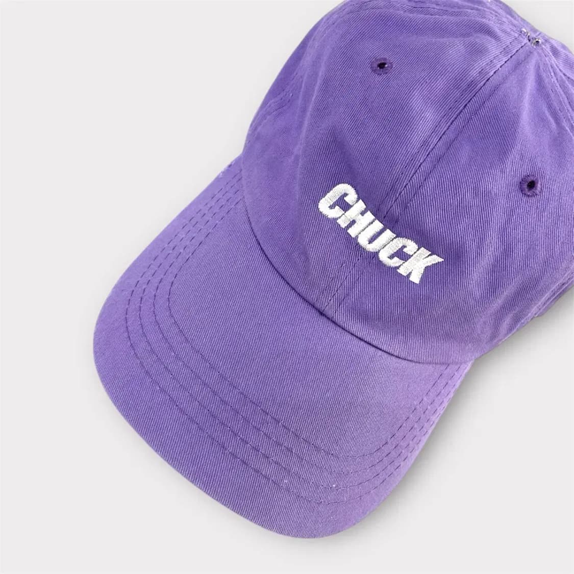 척(CHUCK) 라벨 코튼 볼캡 퍼플 (1573) 상품이미지8