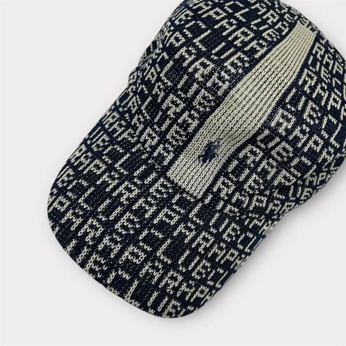 라파클럽 패턴 짜임 볼캡 네이비 (1583) 상품이미지8