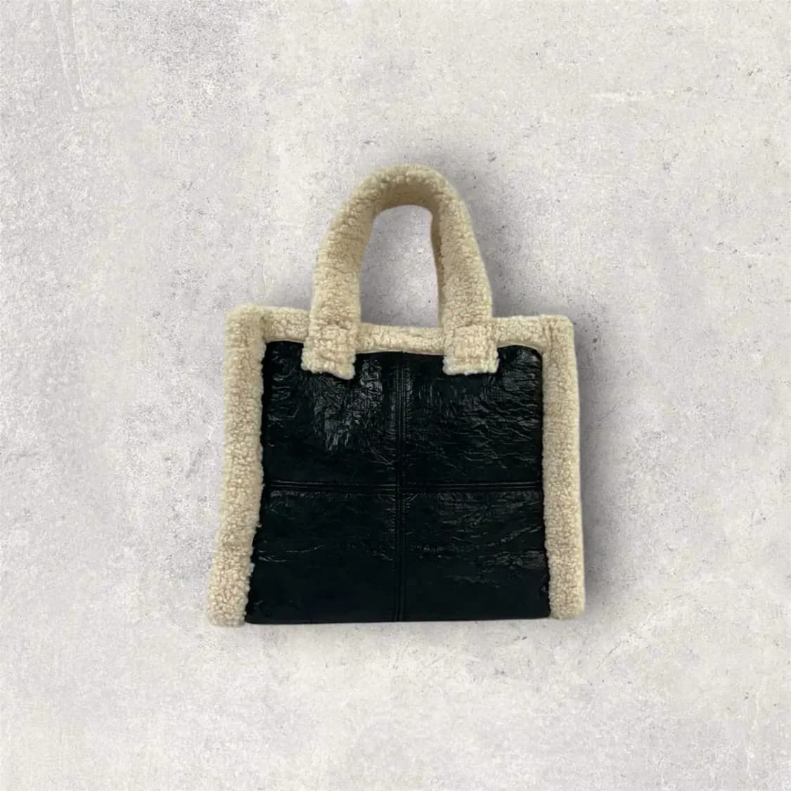 스탠드 스튜디오 시어링 토트백 블랙 (B281) 상품이미지1