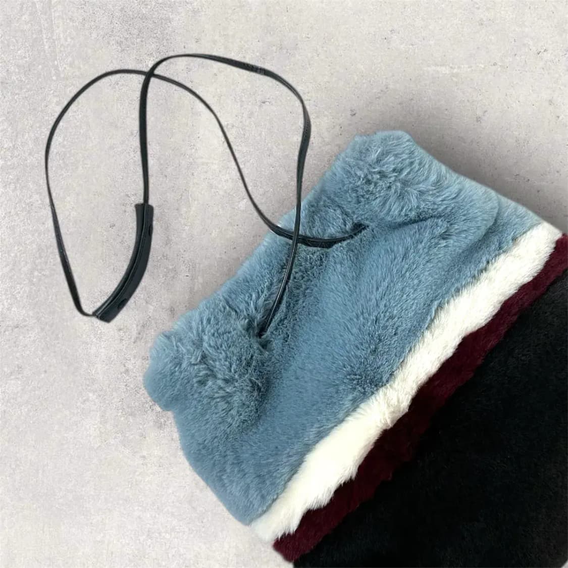 KUHO 컬러 퍼 복조리 숄더백 (B282) 상품이미지6