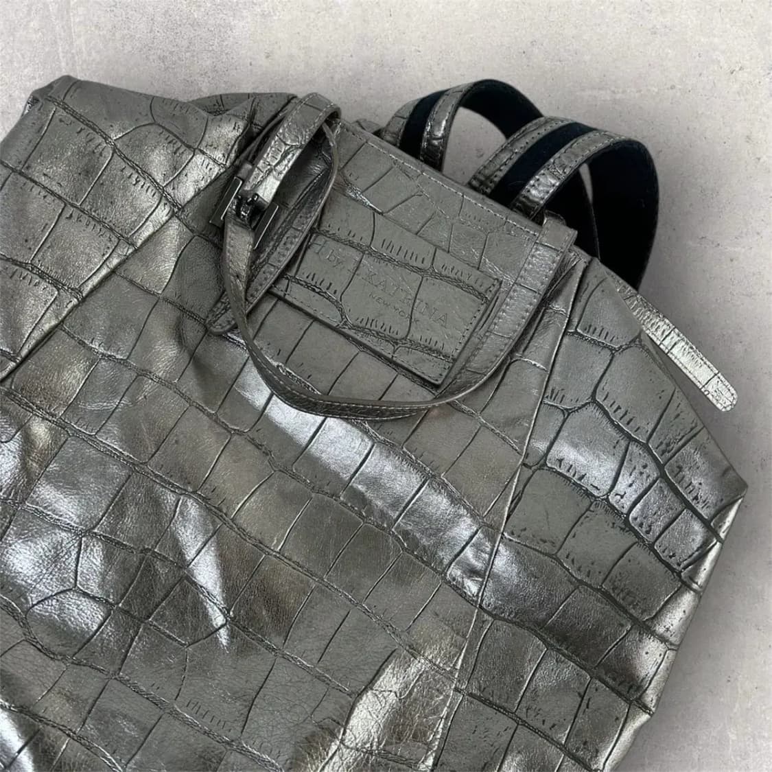 아카트리나 빈티지 실버 토트&백팩(B286) 상품이미지6