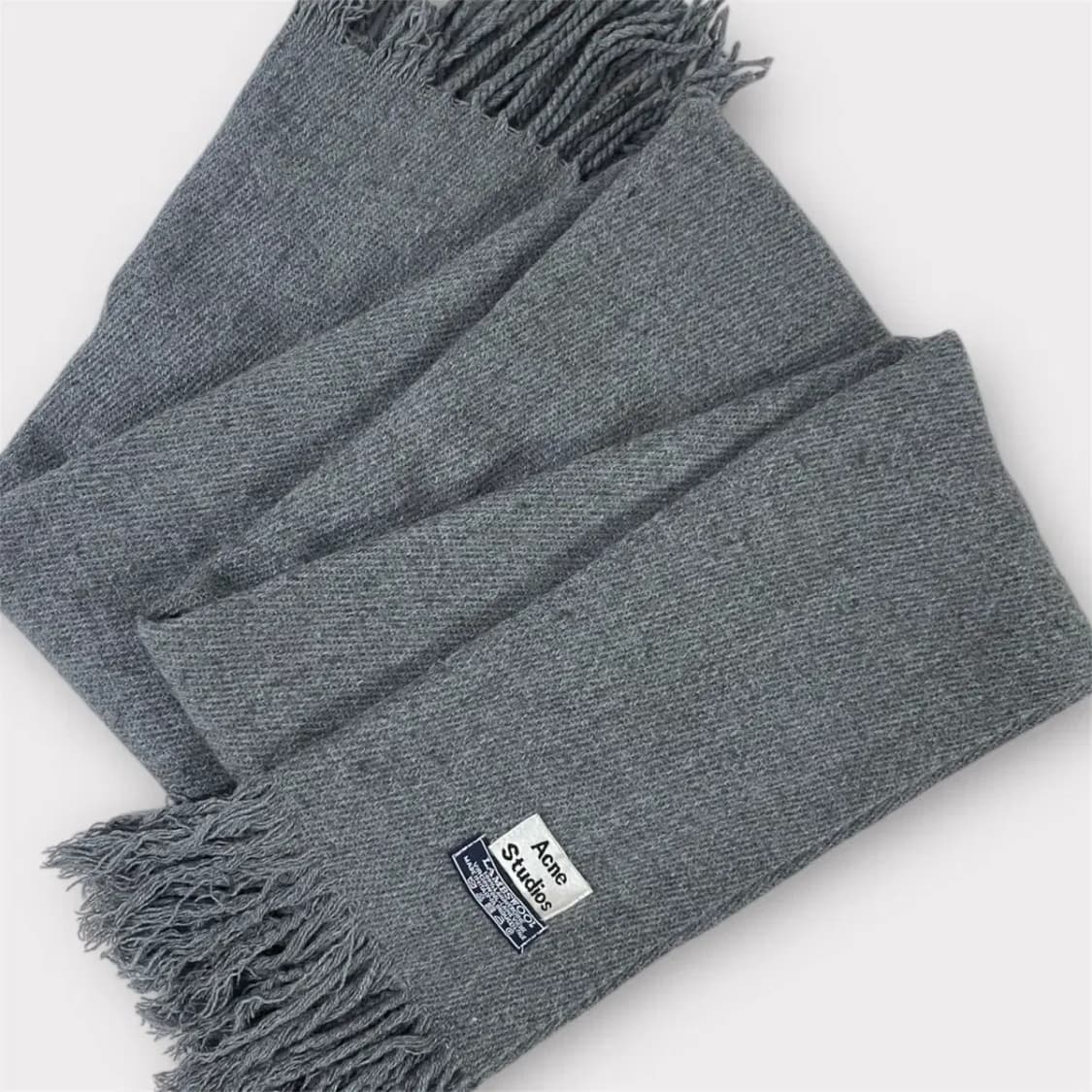 아크네 스튜디오 램스울 그레이 머플러 (M75) 상품이미지4