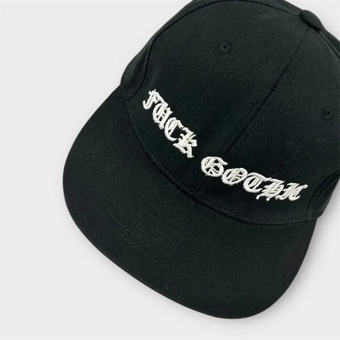 레터링 자수 포인트 스냅백 블랙 (1619) 상품이미지8