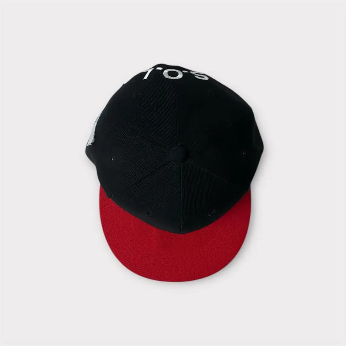 청춘 SOL 심플로고 스냅백 블랙 레드 (1667) 상품이미지6