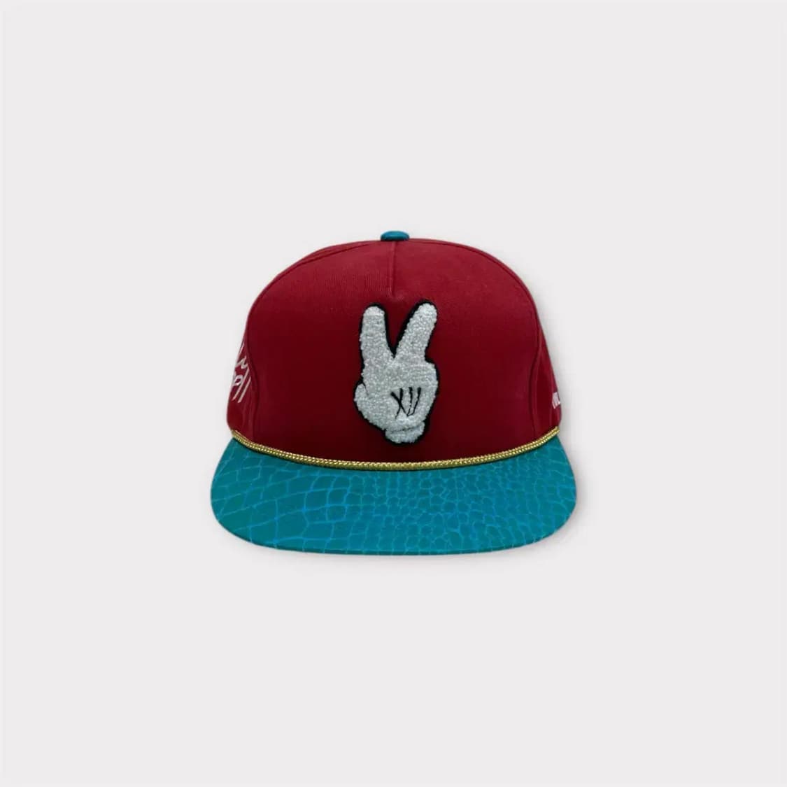 트웰라이브 뽀글이 브이 스냅백 레드 민트 (1675) 상품이미지1