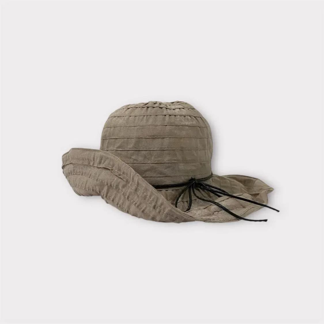 리본 포인트 베이지 와이어 챙모자 (1737) 상품이미지5