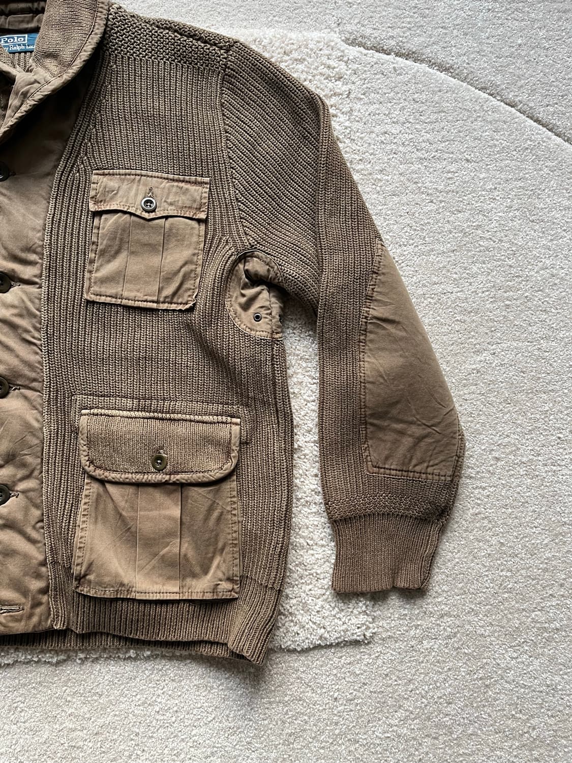 폴로 랄프로렌 밀리터리 숄카라 니트 가디건 (105) 상품이미지3