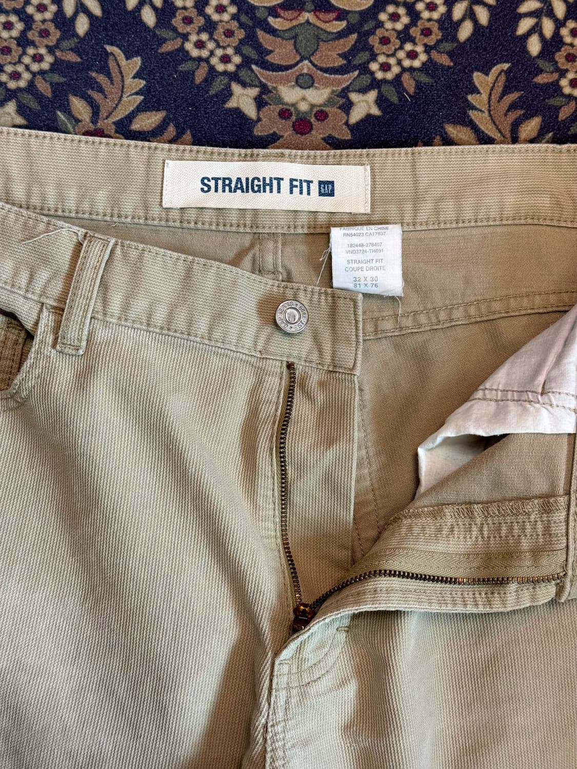 올드 갭 베이지 데님팬츠 스트레이트 레그 상품이미지4