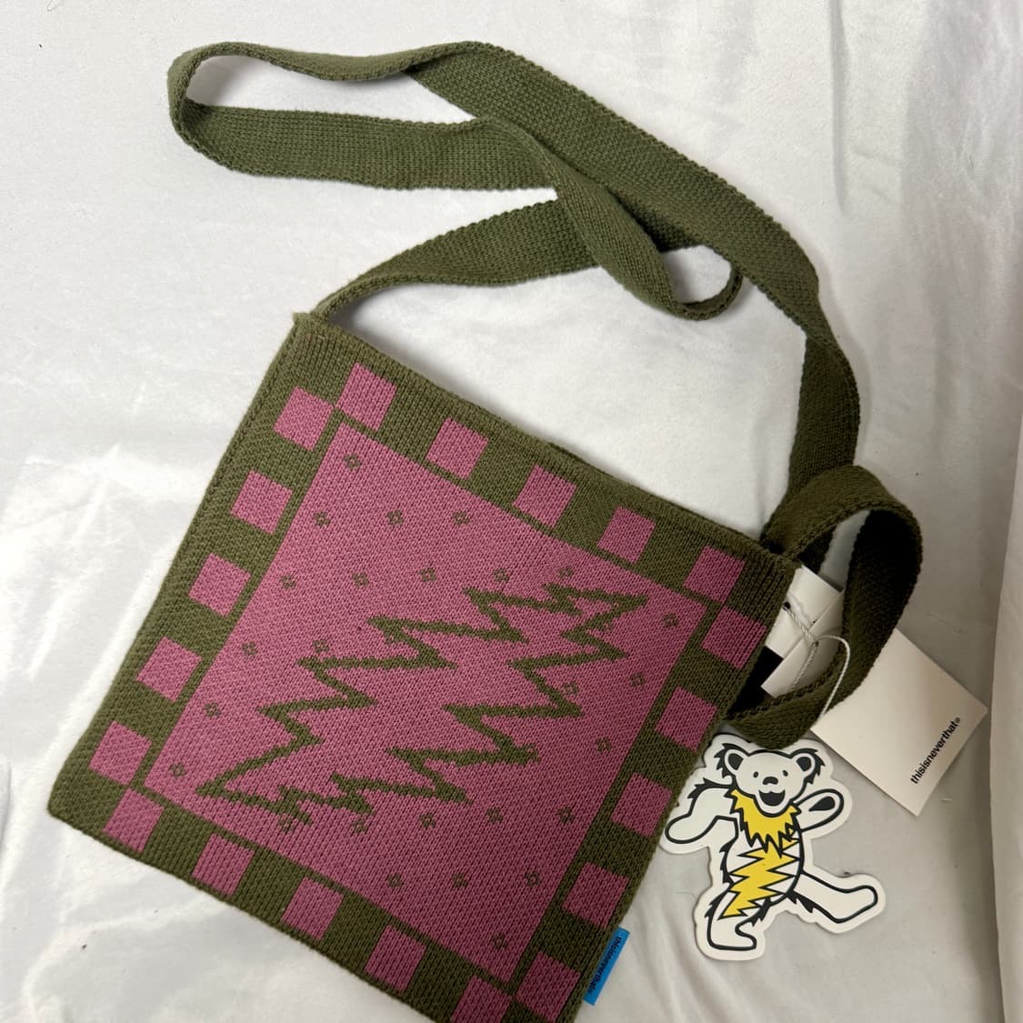 그레이트풀데드 디스이즈네버댓 니트 가방 (새상품) 상품이미지2