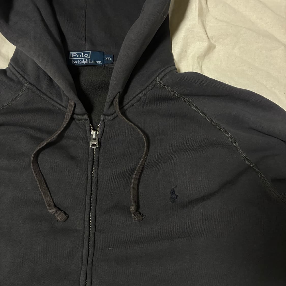 폴로 나그랑 후드집업 차콜 XXL 상품이미지4