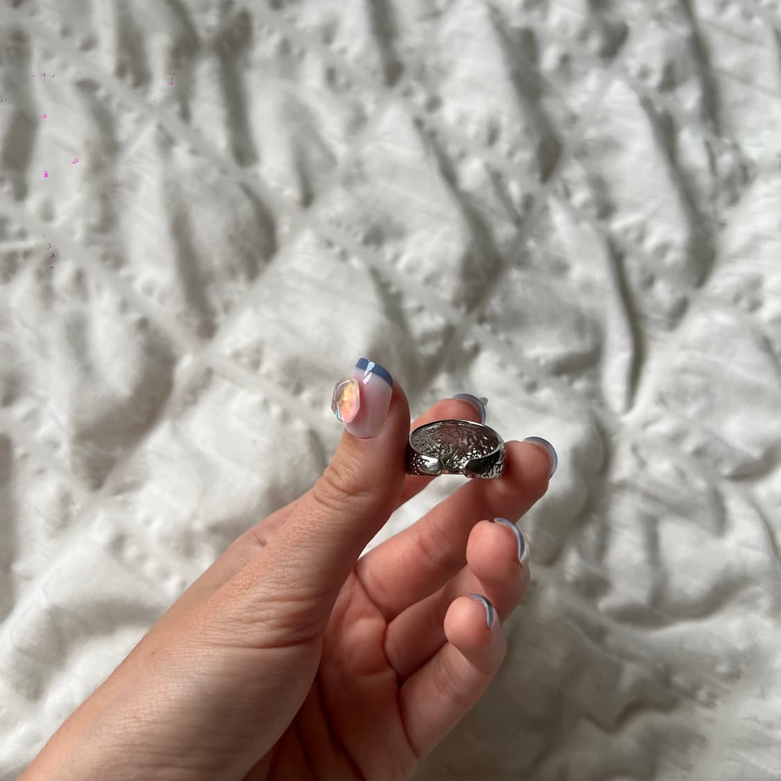 앤틱 플라워 패턴 실버 반지 상품이미지5