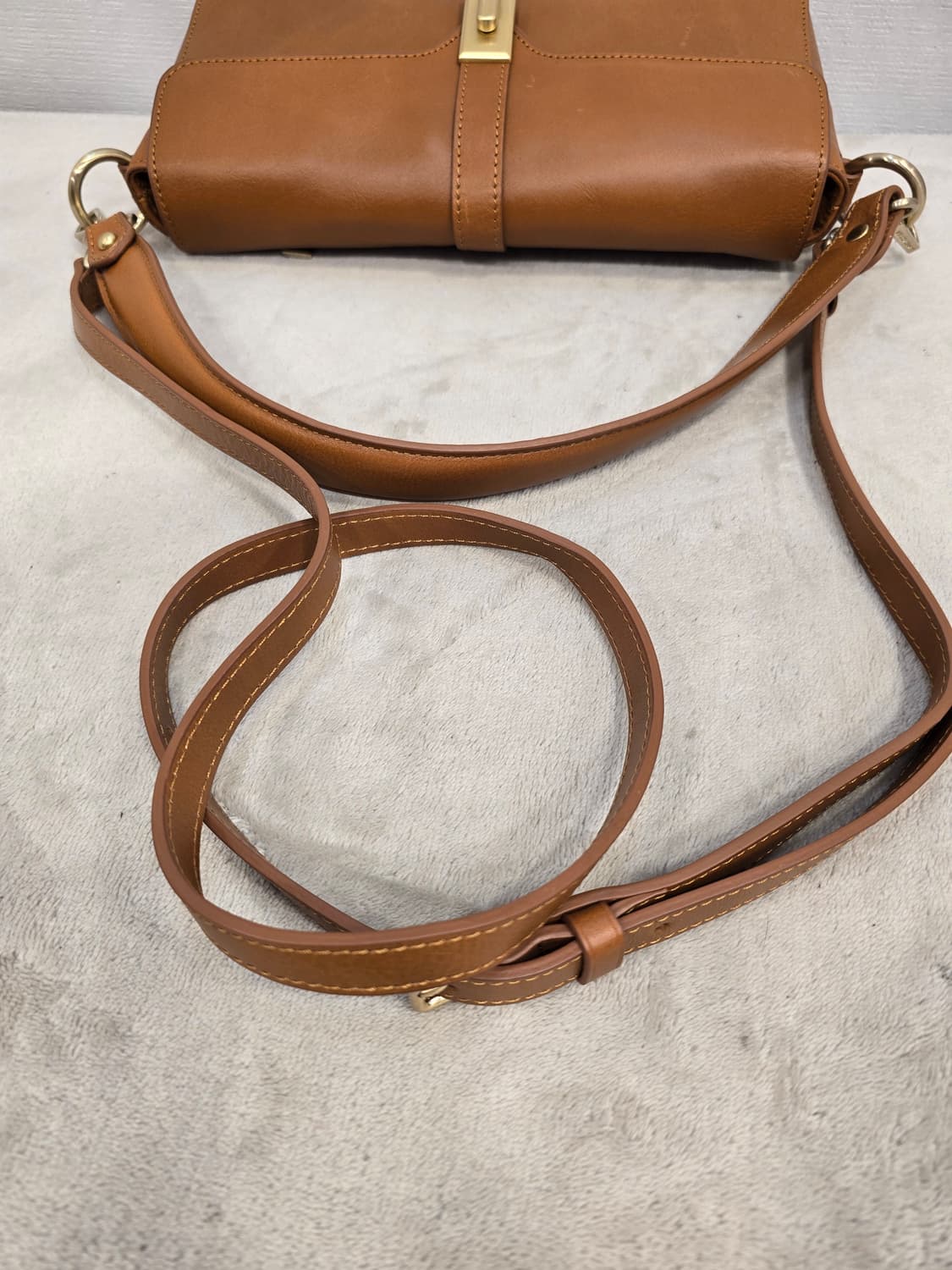 랑카스터 레전드 호리즌 바게트백 스몰 카멜 상품이미지6